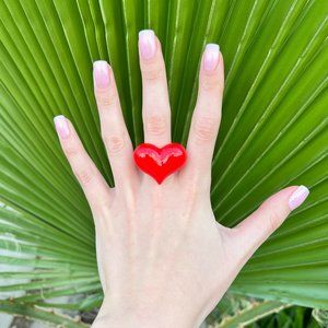 Acrylic ring "HEART"❤️